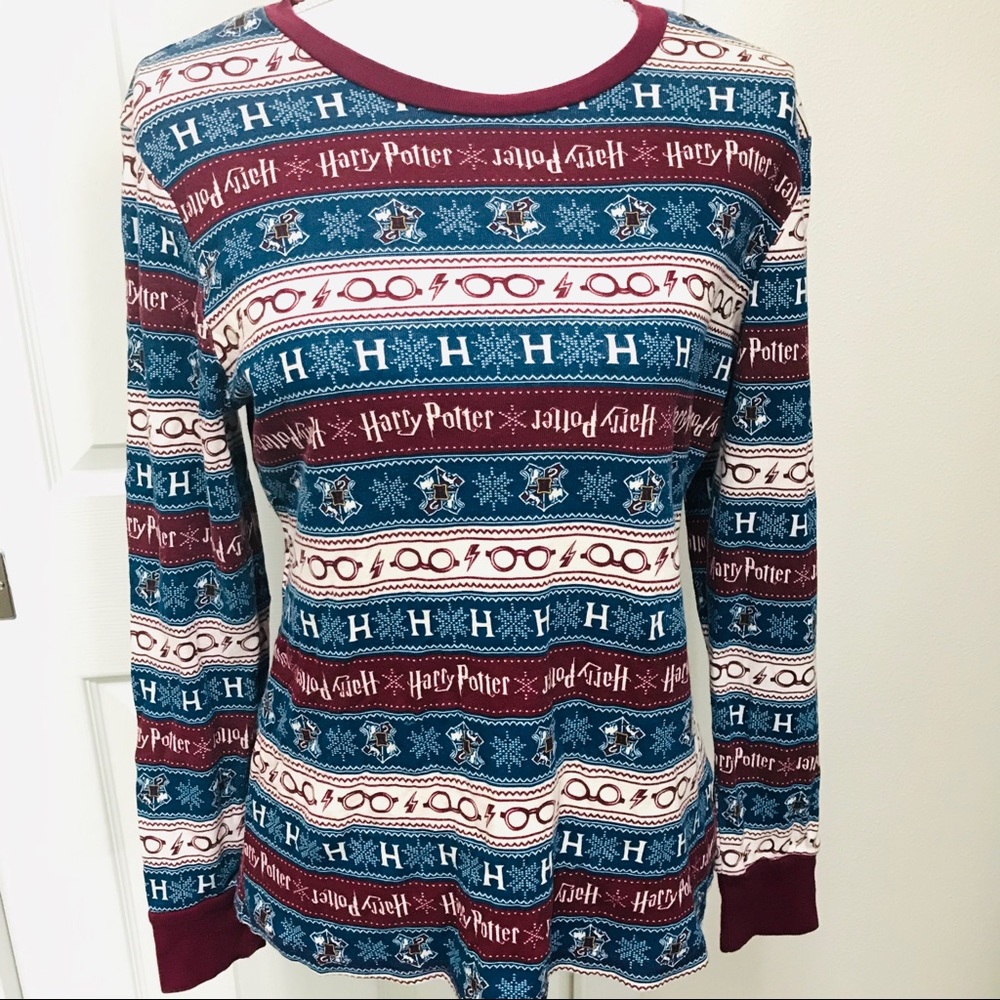 HARRY POTTER Long Sleeve Pajama Top XL